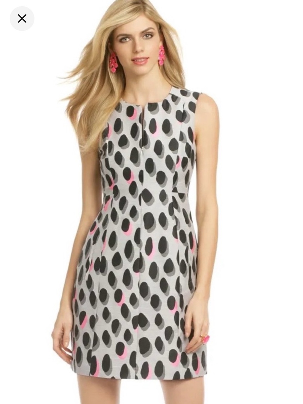 DVF Dot Animal Print Dress